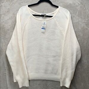 TOMMY BAHAMA | XL WOMENS | CREW BLOUSE SWEATER in CREAM T1160-B